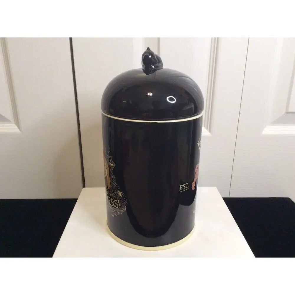 NEW DISNEY HOCUS POCUS BROOM SQUAD HALLOWEEN BLACK DECORATIVE CANISTER